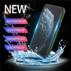 Универсален водоустойчив калъф с водоустойчив калъф iфон водоустойчив телефон за iphone 11 про (черно) с плътно покритие