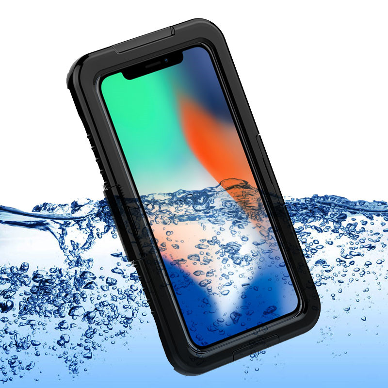 Apple iphone XS Max водоустойчив калъф за плуване (черен)