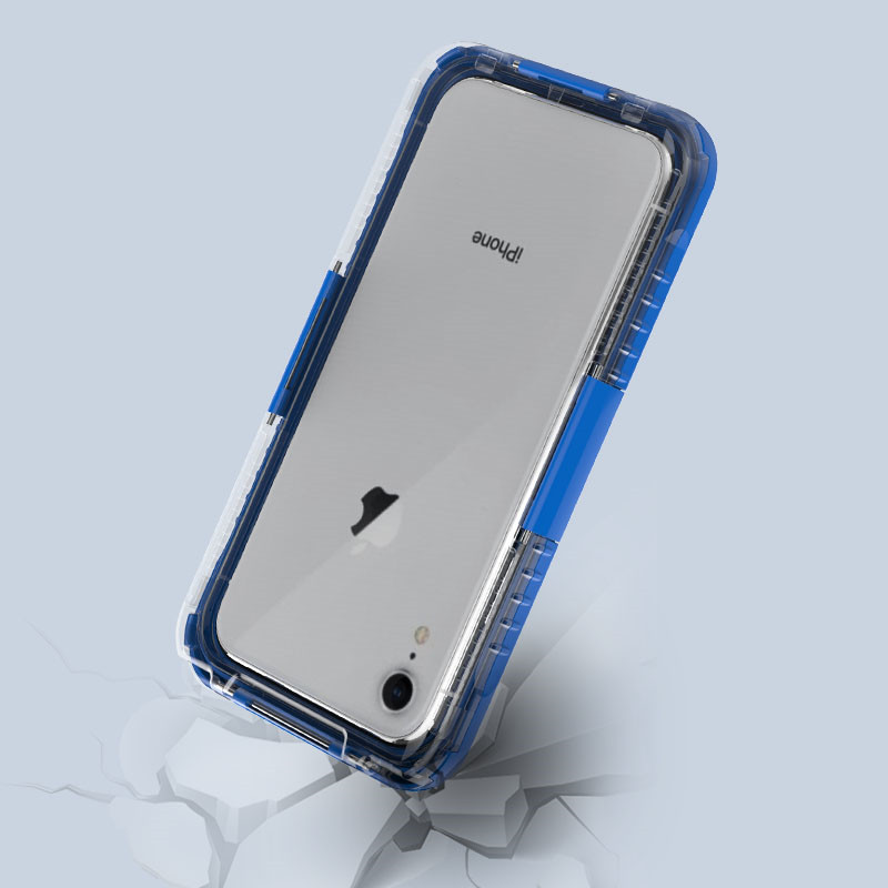 Водоустойчив пакет за iphone водоустойчив прах най-добрият водоустойчив калъф за iphone XR (син)